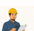 Site engineer illustration